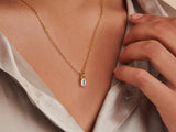 Birthstone Necklace - April by Little Sky Stone