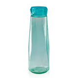 Aqua Blue Faceted Glass Diamond Water Bottle | 16 oz by The Bullish Store