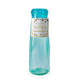 Aqua Blue Faceted Glass Diamond Water Bottle | 16 oz by The Bullish Store