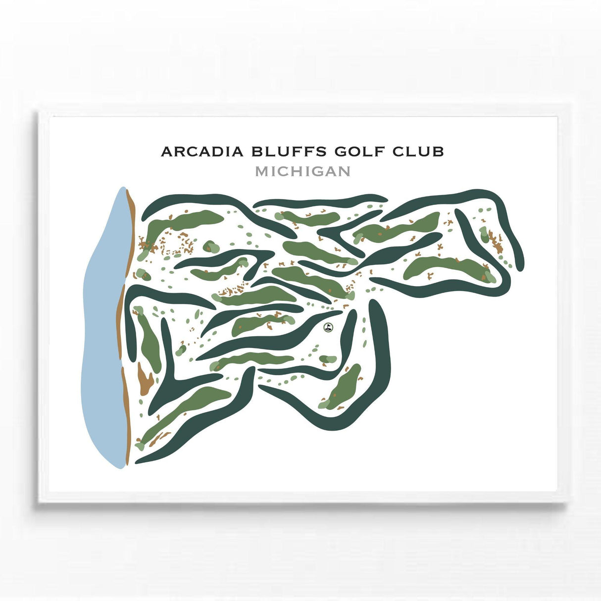 Arcadia Bluffs Golf Club, Michigan - Printed Golf Courses by Golf Course Prints