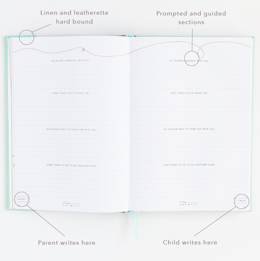 Our Parent + Child Connection Journal: Spark Creativity, Start Conversations (Blush Pink) by Promptly Journals