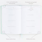 Our Parent + Child Connection Journal: Spark Creativity, Start Conversations (Mint) by Promptly Journals