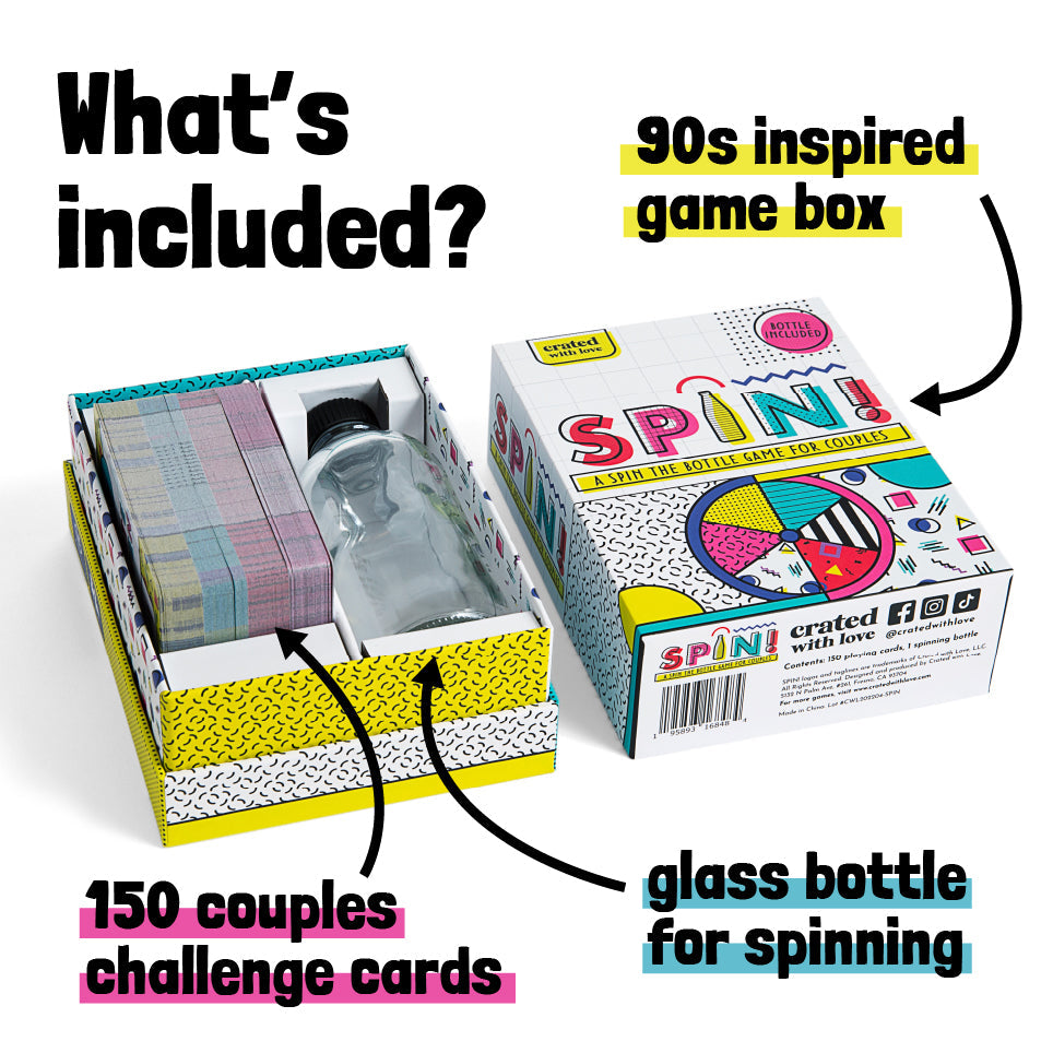 SPIN! A Spin the Bottle Game for Couples by Crated with Love