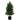 Artificial Cedar Topiary Tree with Plastic Nursery Pot for Porch and Office