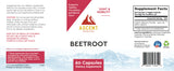 Organic Beetroot, 60 Capsules, 1300 mg each by Ascent Nutrition