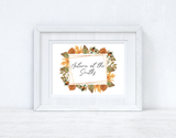 Autumn At The (Surname) Autumn Seasonal Wall Home Decor Print by WinsterCreations™ Official Store