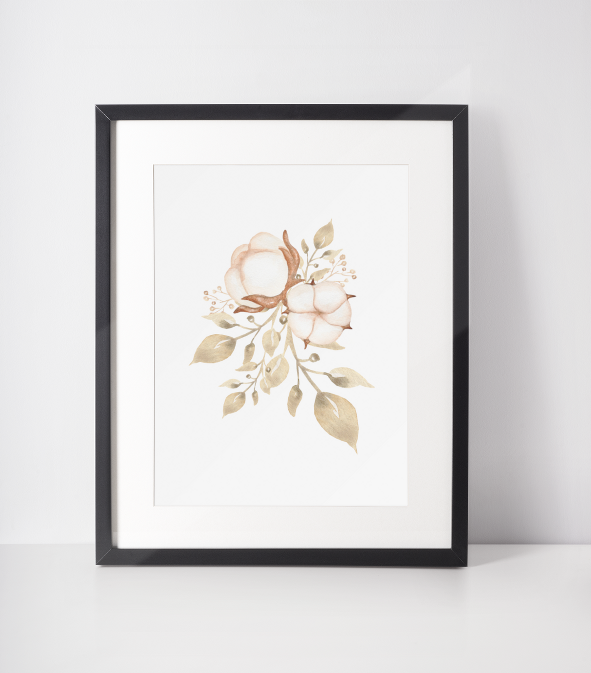 Autumn Cotton Bouquet 2022 Autumn Seasonal Wall Home Decor Print by WinsterCreations™ Official Store