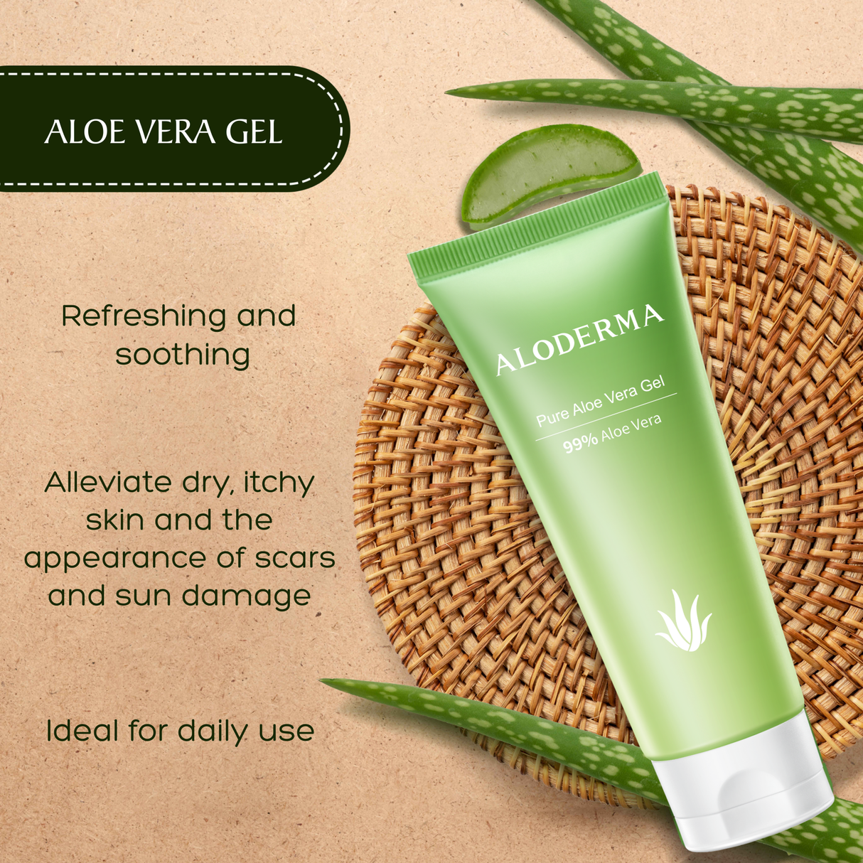 ALODERMA Pure Aloe Vera Gel - 114g by AloeCure