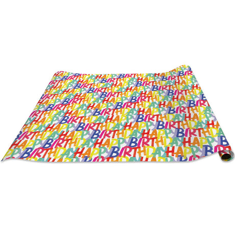 Rainbow Birthday Gift Wrap by Present Paper