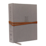 NKJV, Journal the Word Bible, Hardcover, Gray, Red Letter Edition, Comfort Print: Reflect, Journal, or Create Art Next to Your Favorite Verses