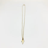 Mini Lightning Bolt Charm Necklace by Jennifer Cervelli Jewelry