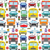 Traffic Jam Kid's Gift Wrap by Present Paper