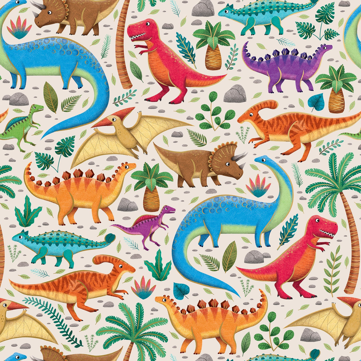 Dinosaurs Kid's Gift Wrap by Present Paper