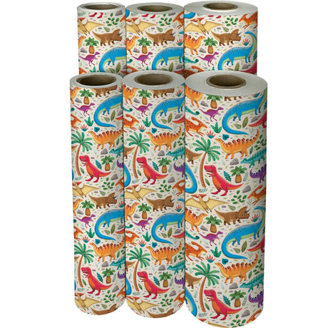 Dinosaurs Kid's Gift Wrap by Present Paper