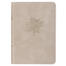 KJV Bible Compact Faux Leather Taupe
