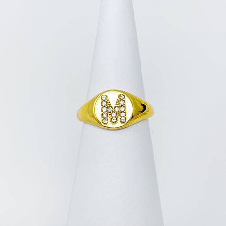 Shine Me Initial Ring by Ellisonyoung.com