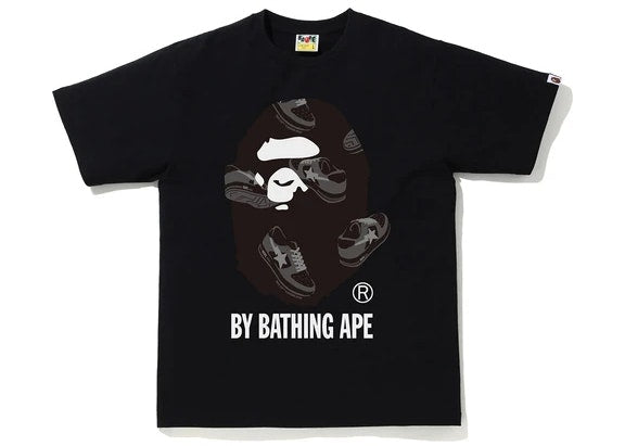 BAPE Sta Random By Bathing Ape Tee Black/Black by Phantom Marketplace