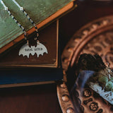 BASIC WITCH Silver Bat Necklace by Salt and Sparkle