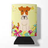 Easter Eggs Wire Fox Terrier Can or Bottle Hugger BB6101CC by Caroline's Treasures