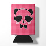 Panda Bear Pink Face Can or Bottle Hugger BB7039CC by Caroline's Treasures