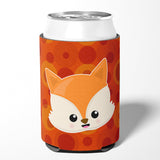 Baby Fox Face Polkadots Can or Bottle Hugger BB7089CC by Caroline's Treasures