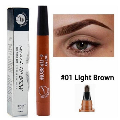 4-TIP Waterproof BROW Liquid Eyebrow Pencil by Js House