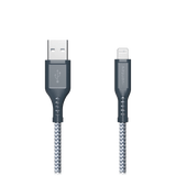 Ventev High Speed USB A to Apple Lightning Braided Cable with 2x the Copper for Faster Charging 6ft Gray by Ventev