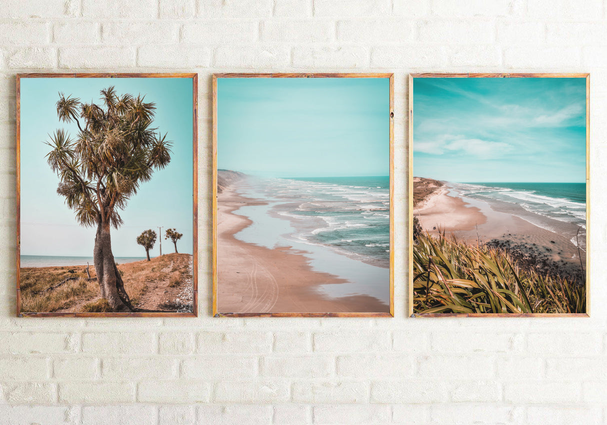 Beach Photography Room Simple Wall Decor 3 Print Set by WinsterCreations™ Official Store