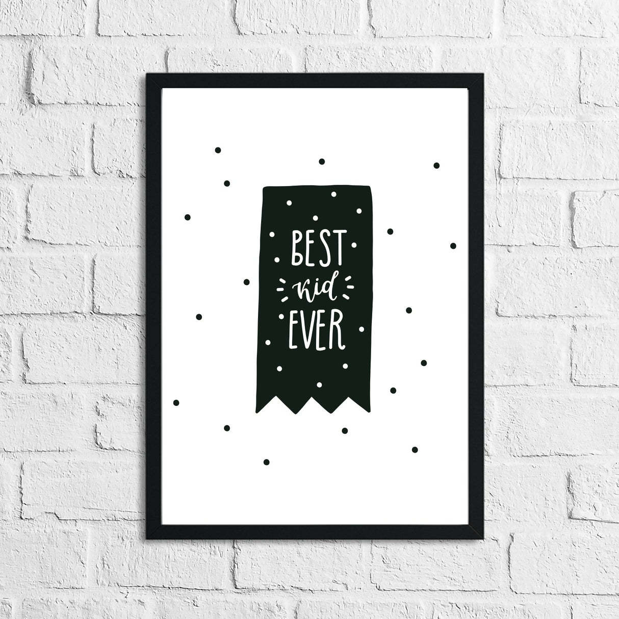 Scandinavian Best Kid Ever Flag Children's Nursery Bedroom Wall Decor Print by WinsterCreations™ Official Store