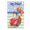 HAPPY BIRTHDAY! (Coloring Card): (Personalized Birthday Cards for Boys) Birthday Inspirational Messages!