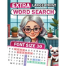 Extra Large Print Word Search: Font Size 30