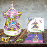 Contixo BK02 Carousel Building Block Set with Music Box - 488 PCS by Contixo