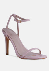 blondes croc high heeled sandal by London Rag