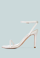 blondes croc high heeled sandal by London Rag