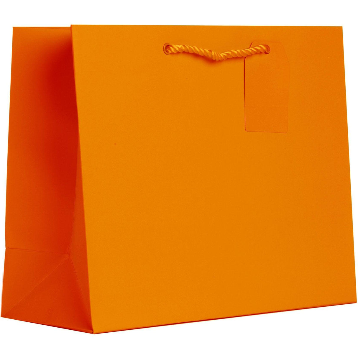 Heavyweight Solid Color Large Gift Bags, Matte Orange by Present Paper - Vysn