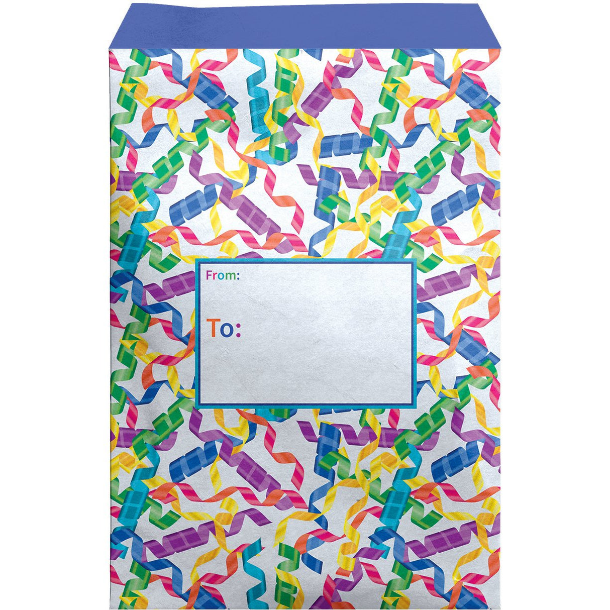 Large Birthday Printed Padded Mailing Envelopes, Streamers by Present Paper