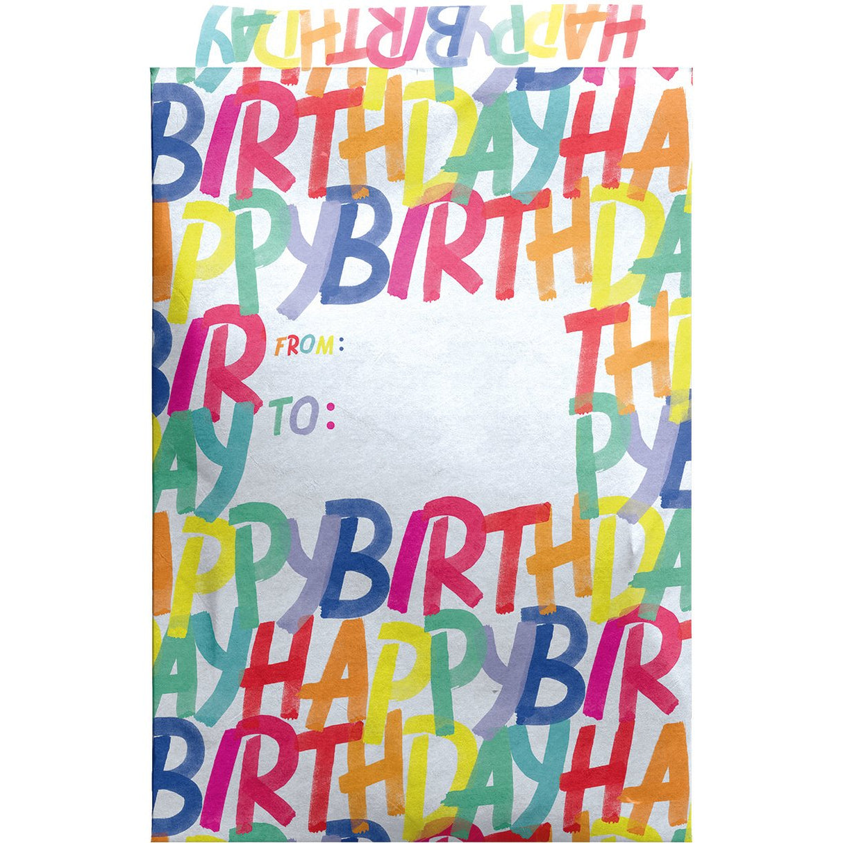 Medium Birthday Printed Padded Mailing Envelopes, Rainbow by Present Paper