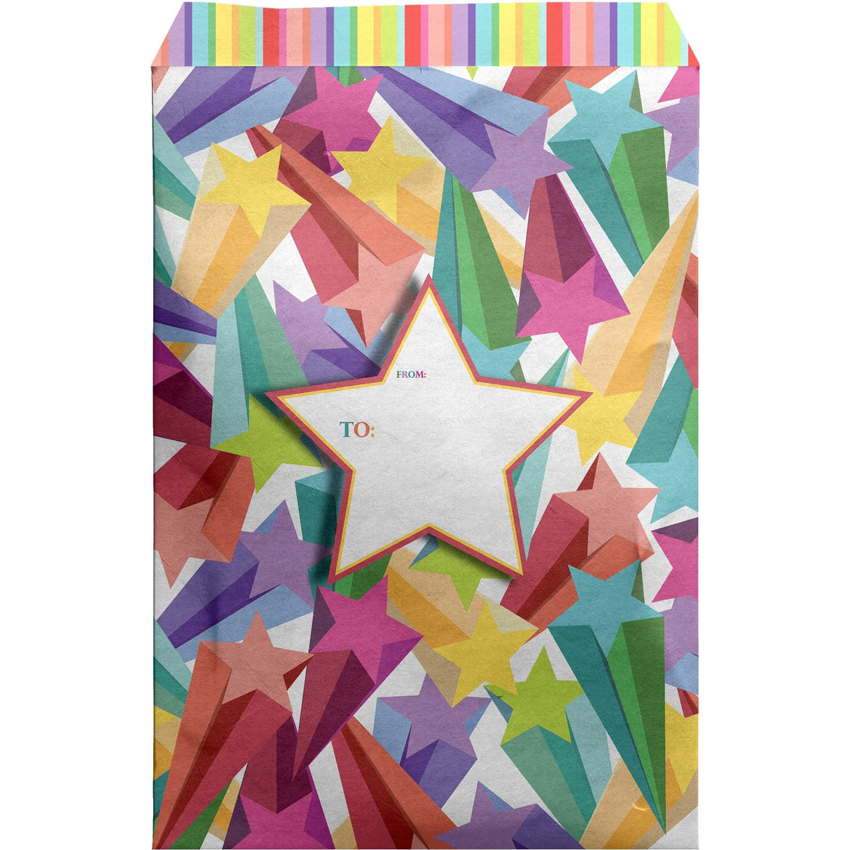 Medium Birthday Printed Padded Mailing Envelopes, Bright Stars by Present Paper