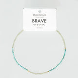 Morse Code Necklace: BRAVE by ETHICGOODS