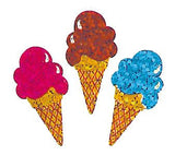 Bulk Roll Prismatic Stickers, Ice Cream Cones (100 Repeats) by Present Paper