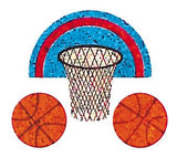 Bulk Roll Prismatic Stickers, Mini Basketball (100 Repeats) by Present Paper