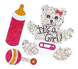 Bulk Roll Prismatic Stickers, It’s A Girl / Teddy (100 Repeats) by Present Paper