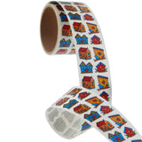 Bulk Roll Prismatic Stickers, Mini Birdhouses (100 Repeats) by Present Paper