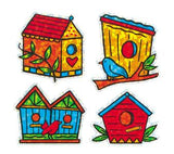 Bulk Roll Prismatic Stickers, Mini Birdhouses (100 Repeats) by Present Paper