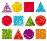 Bulk Roll Prismatic Stickers, Micro Geo Shapes / Multi (100 Repeats) by Present Paper