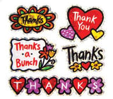 Bulk Roll Prismatic Stickers, Thank You w/ Outline (100 Repeats) by Present Paper