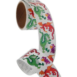 Bulk Roll Prismatic Stickers, Dragons (50 Repeats) by Present Paper