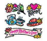 Bulk Roll Prismatic Stickers, Happy Mother’s Day (100 Repeats) by Present Paper