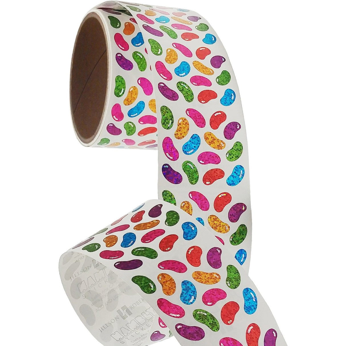 Bulk Roll Prismatic Stickers, Micro Jelly Beans (100 Repeats) by Present Paper