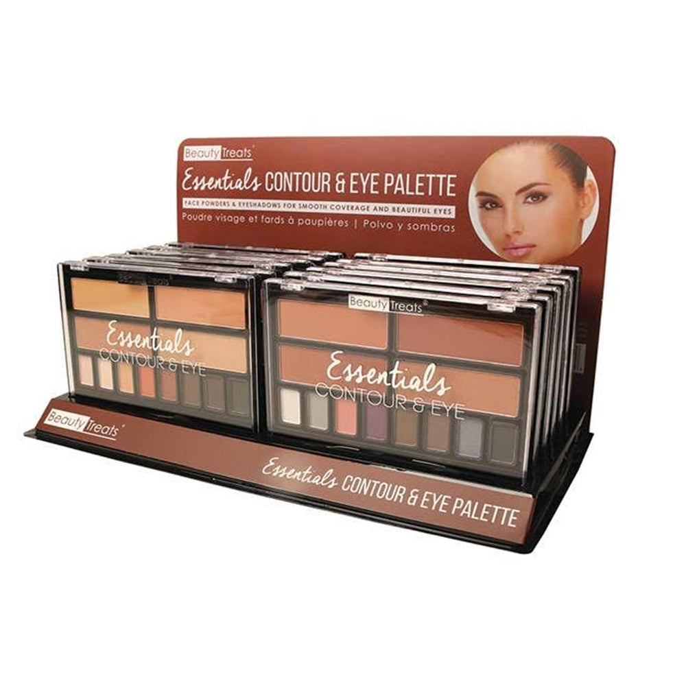 BEAUTY TREATS Essentials Contour & Eye Palette Display Set, 12 Pieces